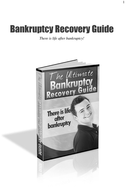 Product picture The Ultimate Bankruptcy Recovery Guide 